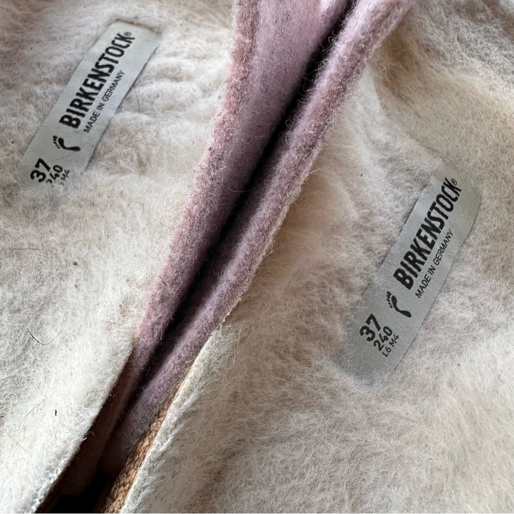 Birkenstock Arizona Happy Lamb Wool Felt Sandals 6 37 - Picture 8 of 12